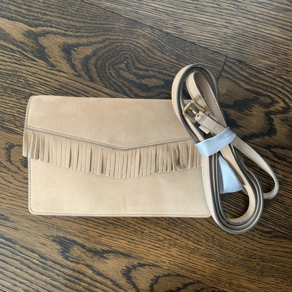 NWOT Ralph Lauren suede bag